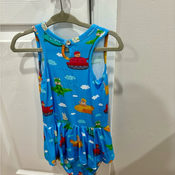 Bums & Roses Ready Jet Go Racer Back Ruffle Dress - Picture 5 of 5